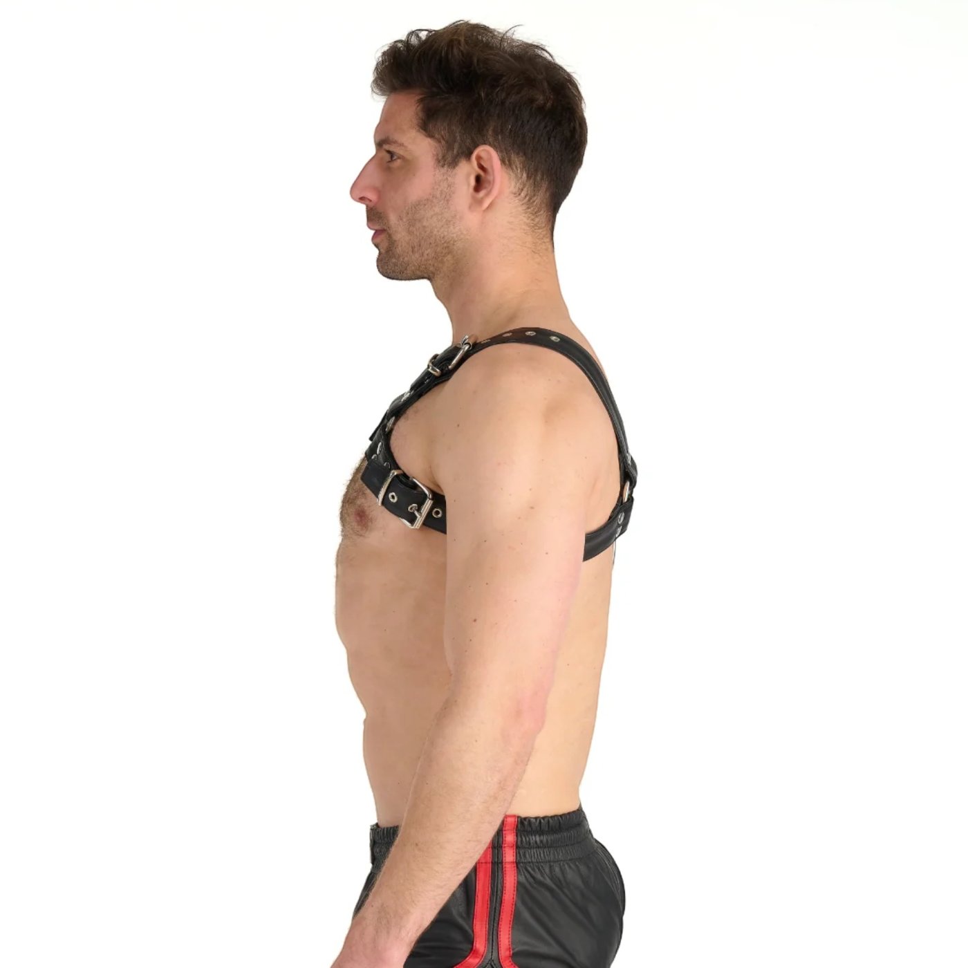 Prowler RED Premium Butch Leather Chest Harness