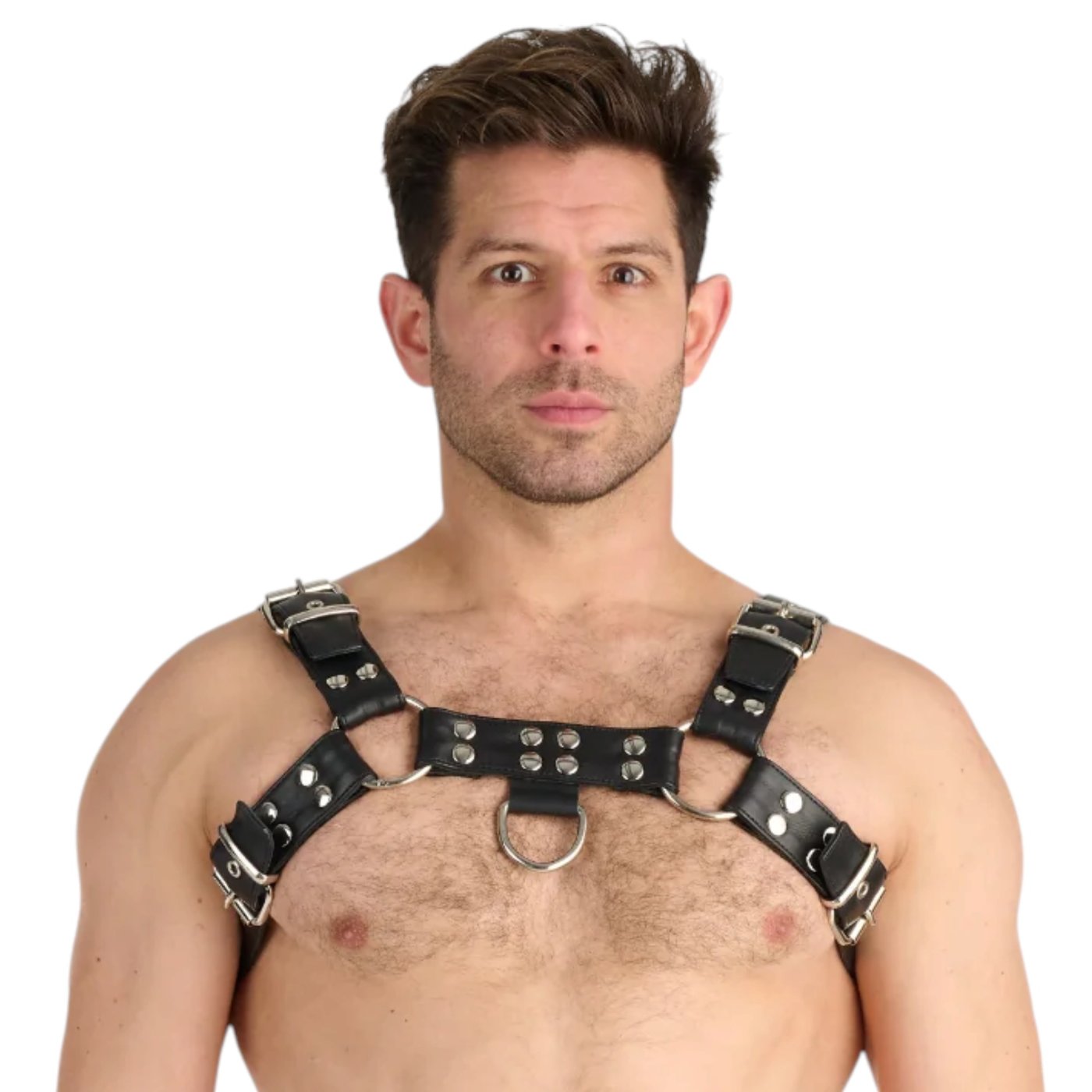 Prowler RED Premium Butch Leather Chest Harness