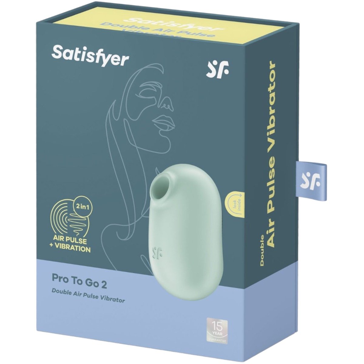 Satisfyer Pro To Go 2 Air Pulse Rechargeable Clitoral Stimulator Mint