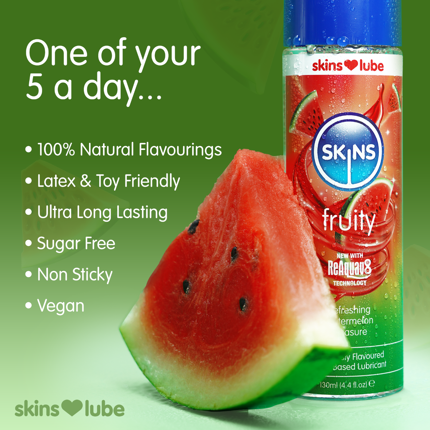 Skins Watermelon Water Based Lubricant 5ml