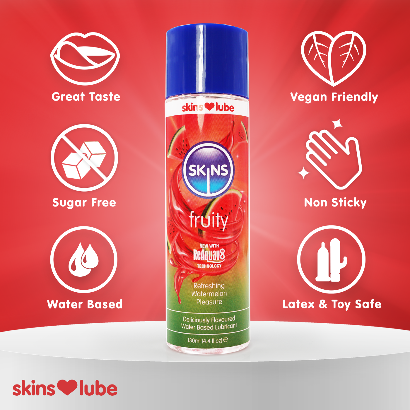 Skins Watermelon Water Based Lubricant 5ml