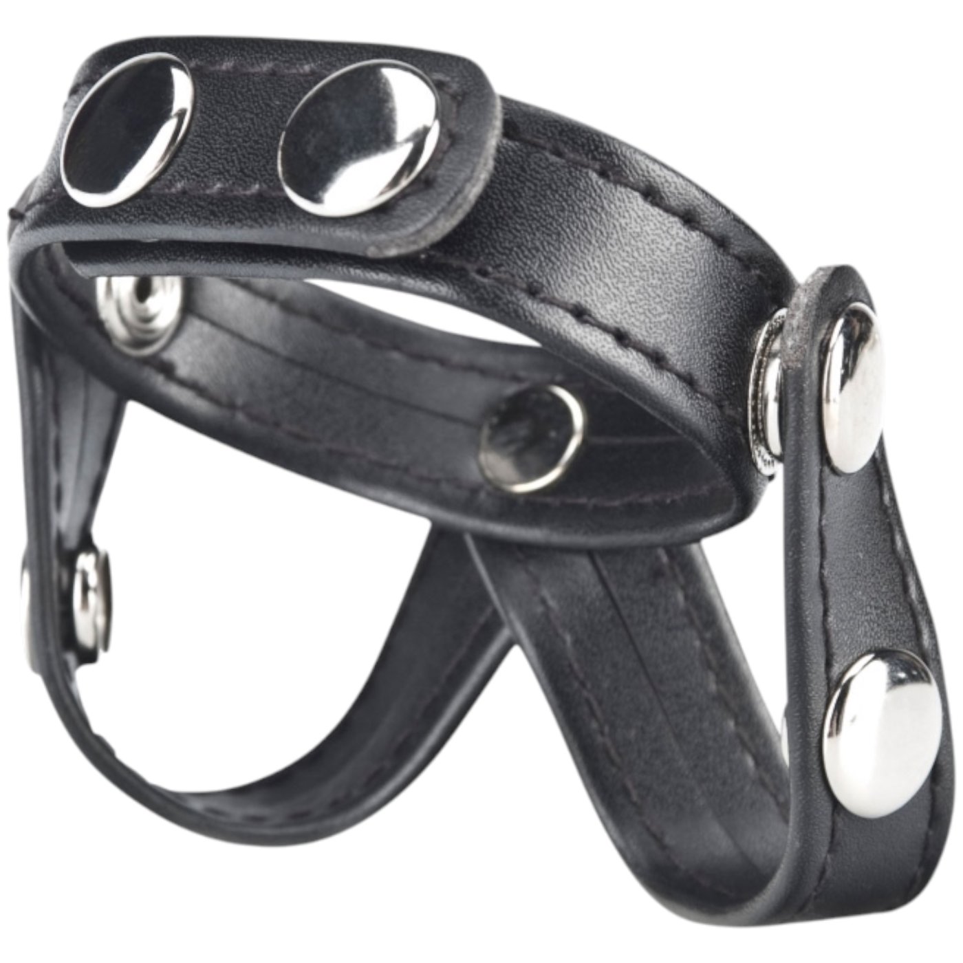 Blue Line V-Style Cock Ring with Ball Divider