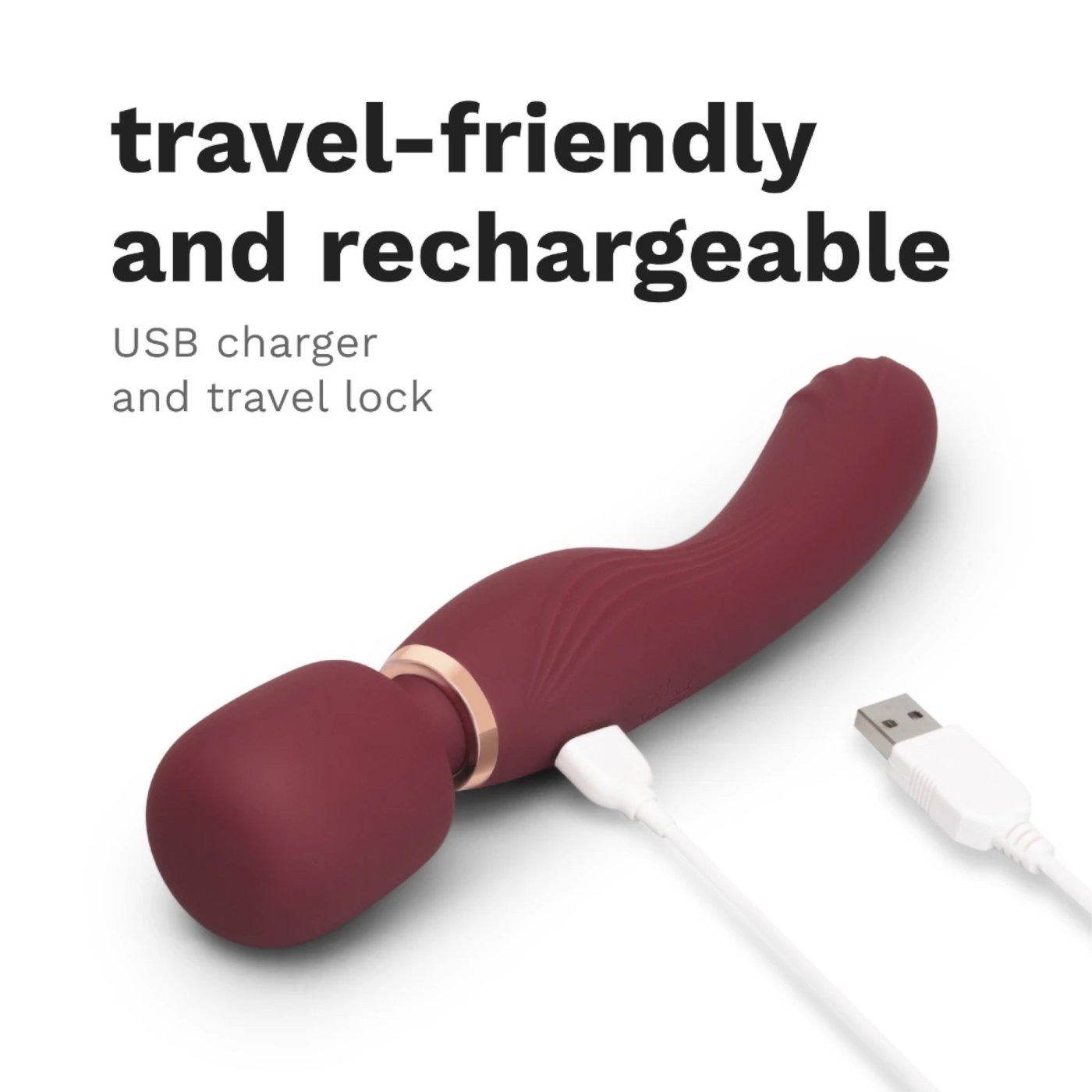 Le Wand Flat Top Fusion G Double-Ended Petite Wand Vibrator