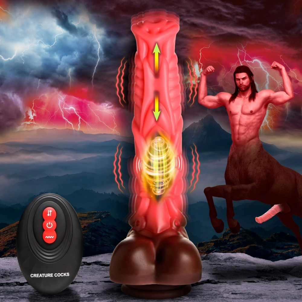 Creature Cocks Deluxe Centaur Remote-Control Thrusting & Vibrating Silicone Dildo