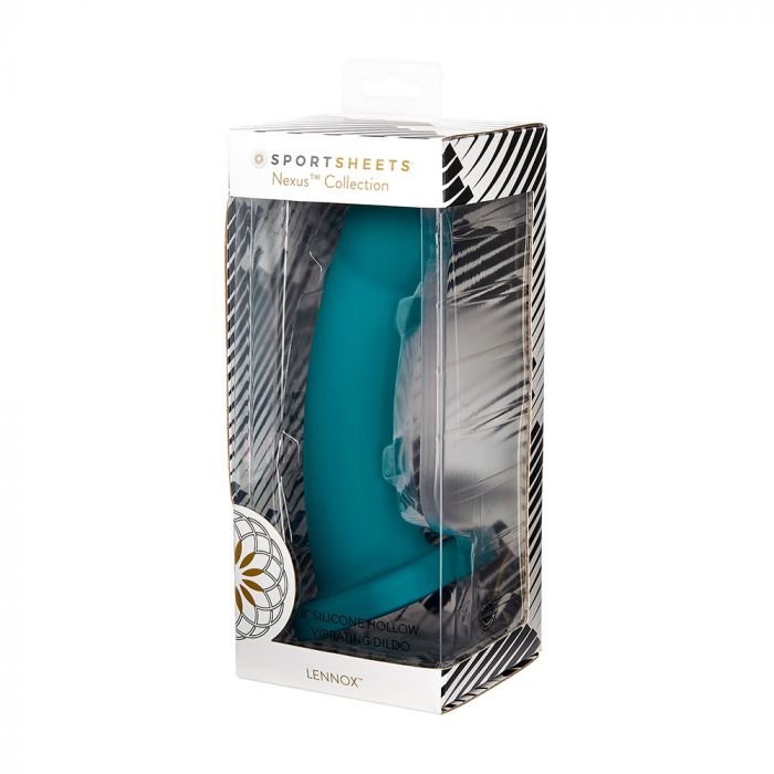 Sportsheets Lennox Hollow Vibrating Silicone Dildo 8 Inch
