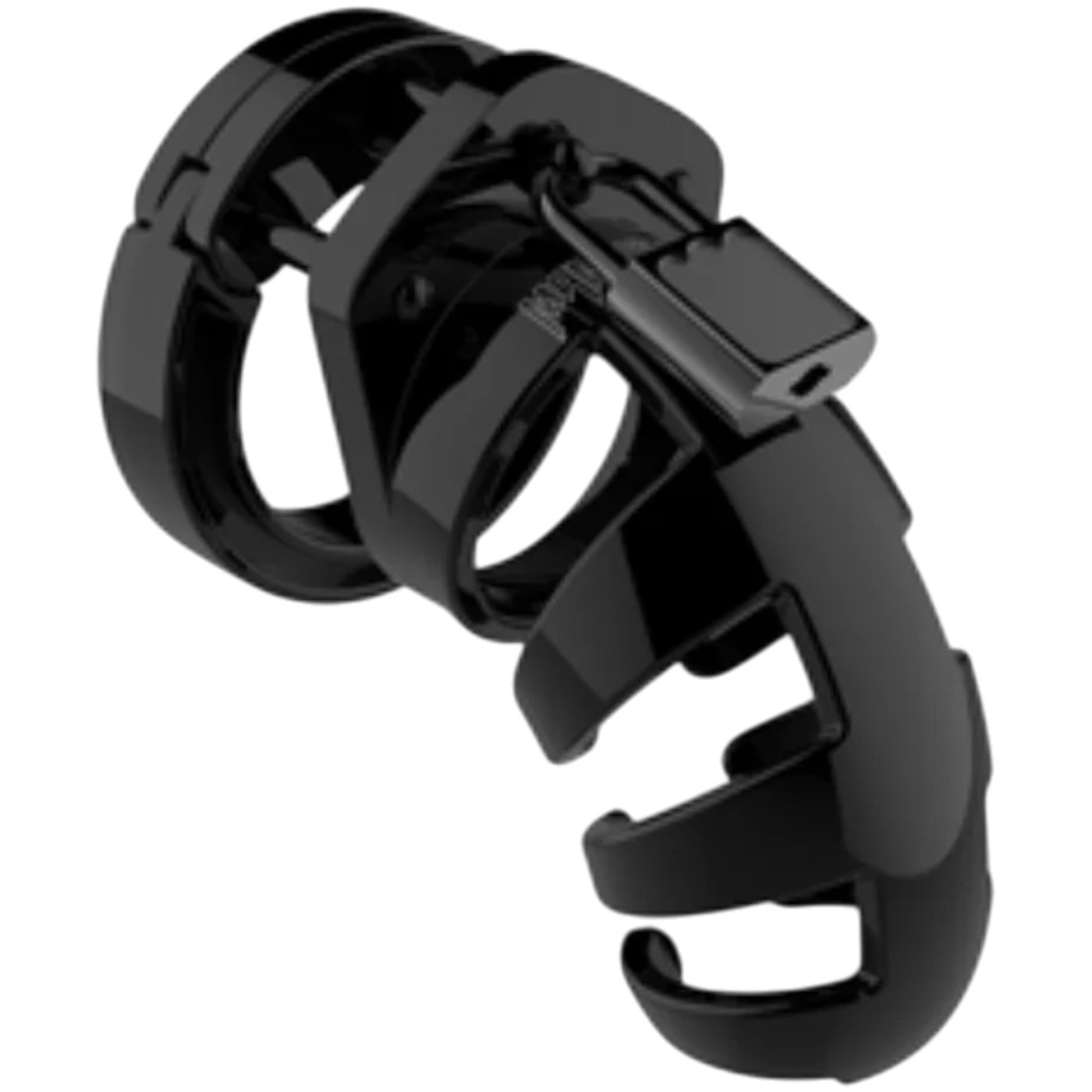 Man Cage Model 02 Black Chastity Cage 3.5 Inch