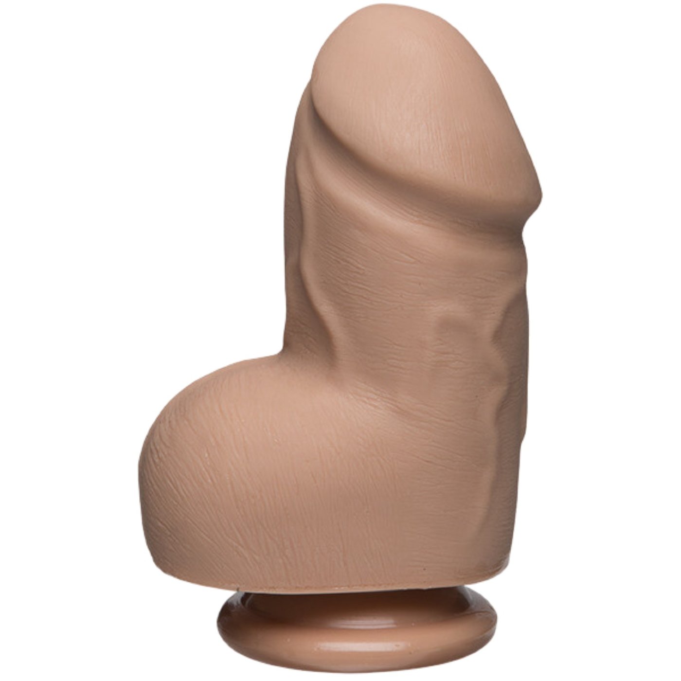 The D Fat D Realistic Suction Cup Dildo with Balls 6 Inch