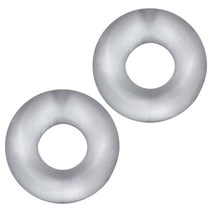 Hunkyjunk Stiffy 2-Pack Bulge Cockrings Clear Ice