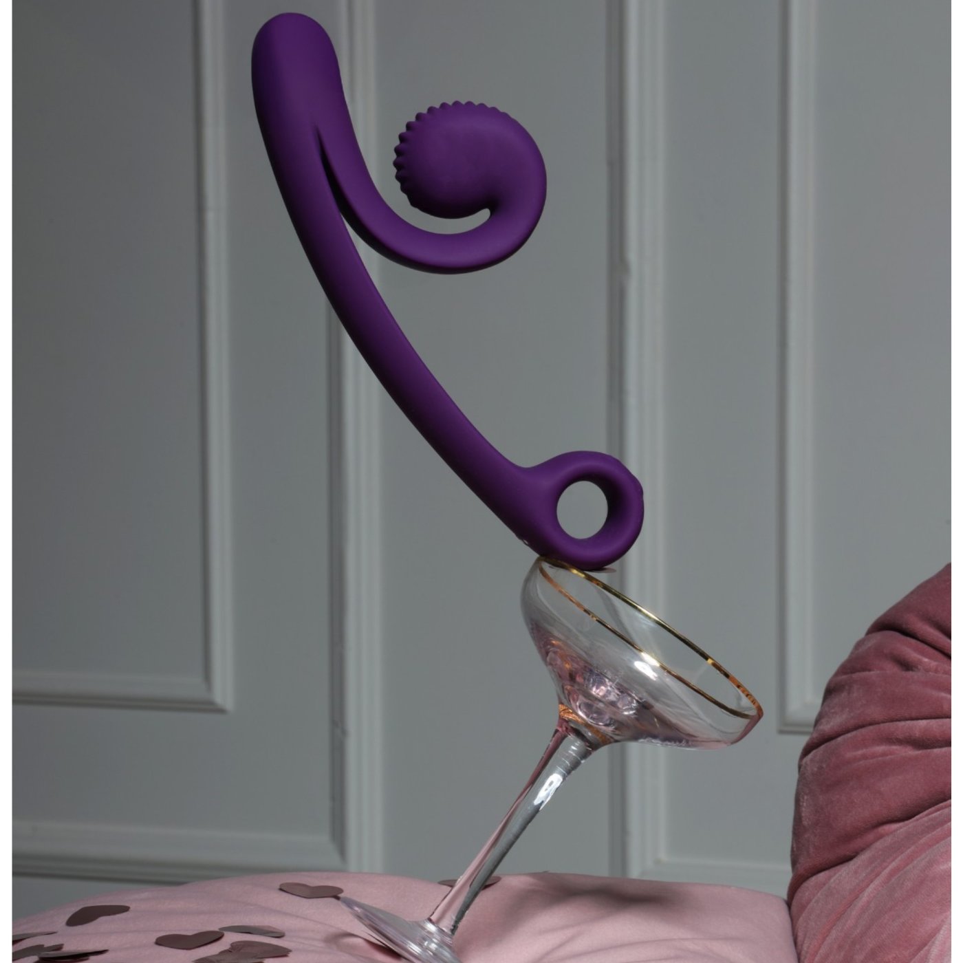 SVibe Snail Curve Rechargeable Dual Stimulator Rabbit Vibrator Purple