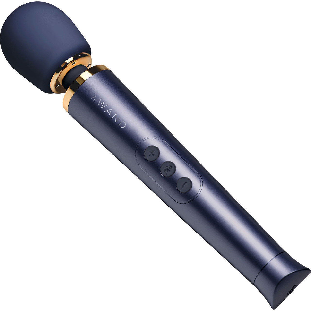 Le Wand Petite Mini Rechargeable Massage Wand Vibrator Navy