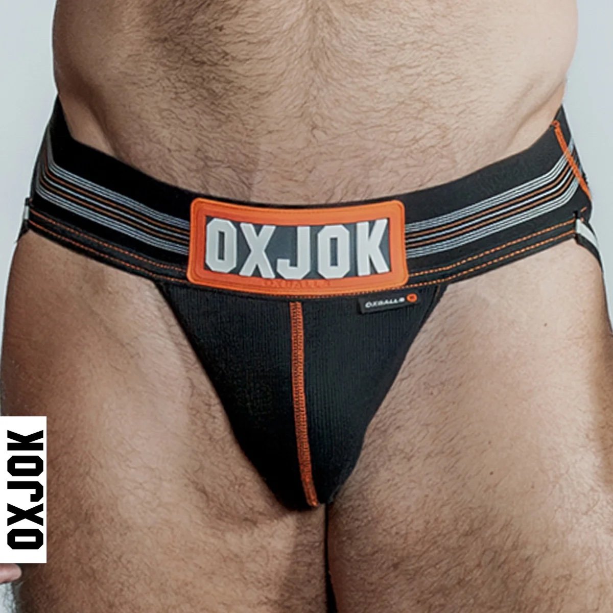 Oxballs OXJOK Slingjock Jock Strap Black Iron