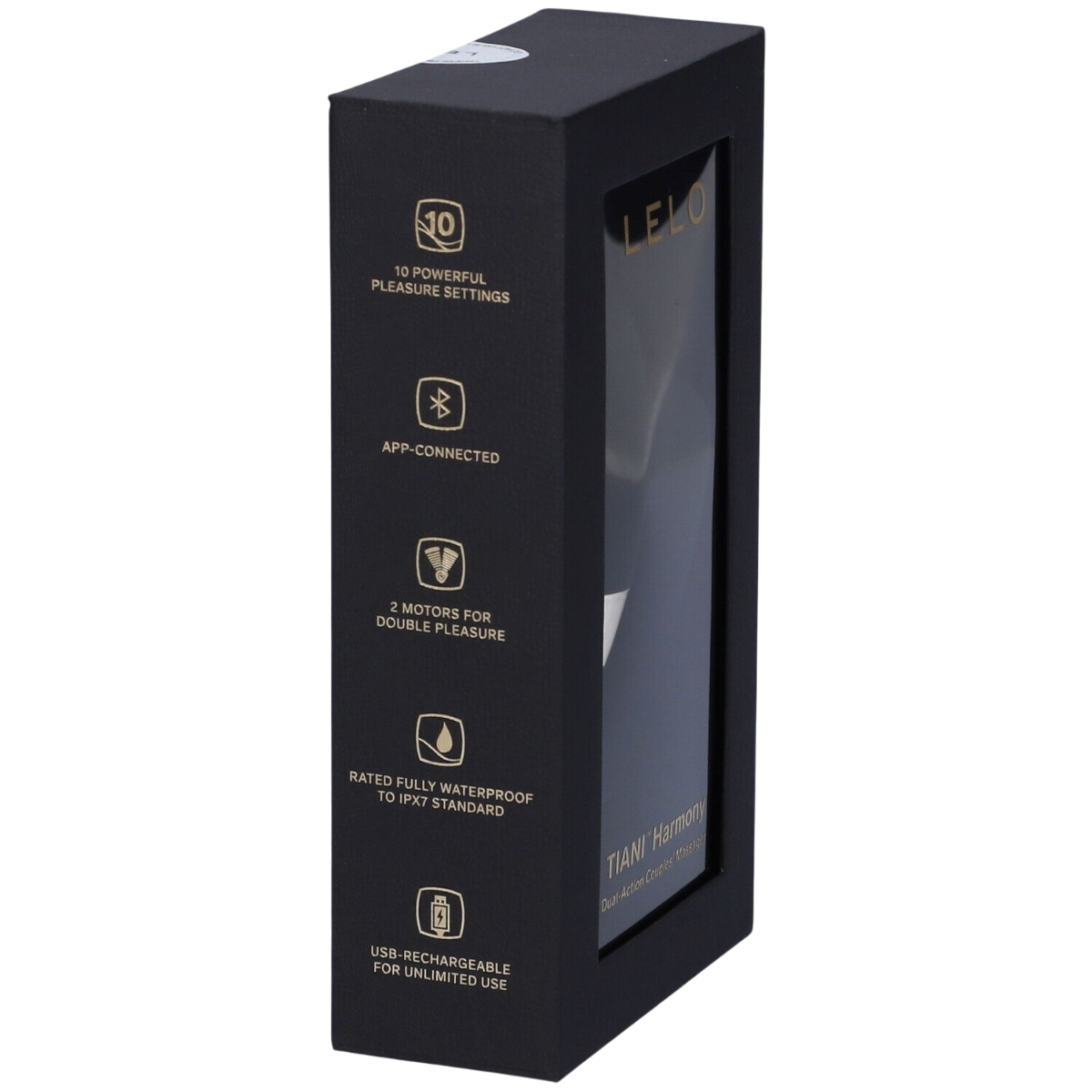 LELO Tiani Harmony App-Controlled Rechargeable Couples Vibrator Black