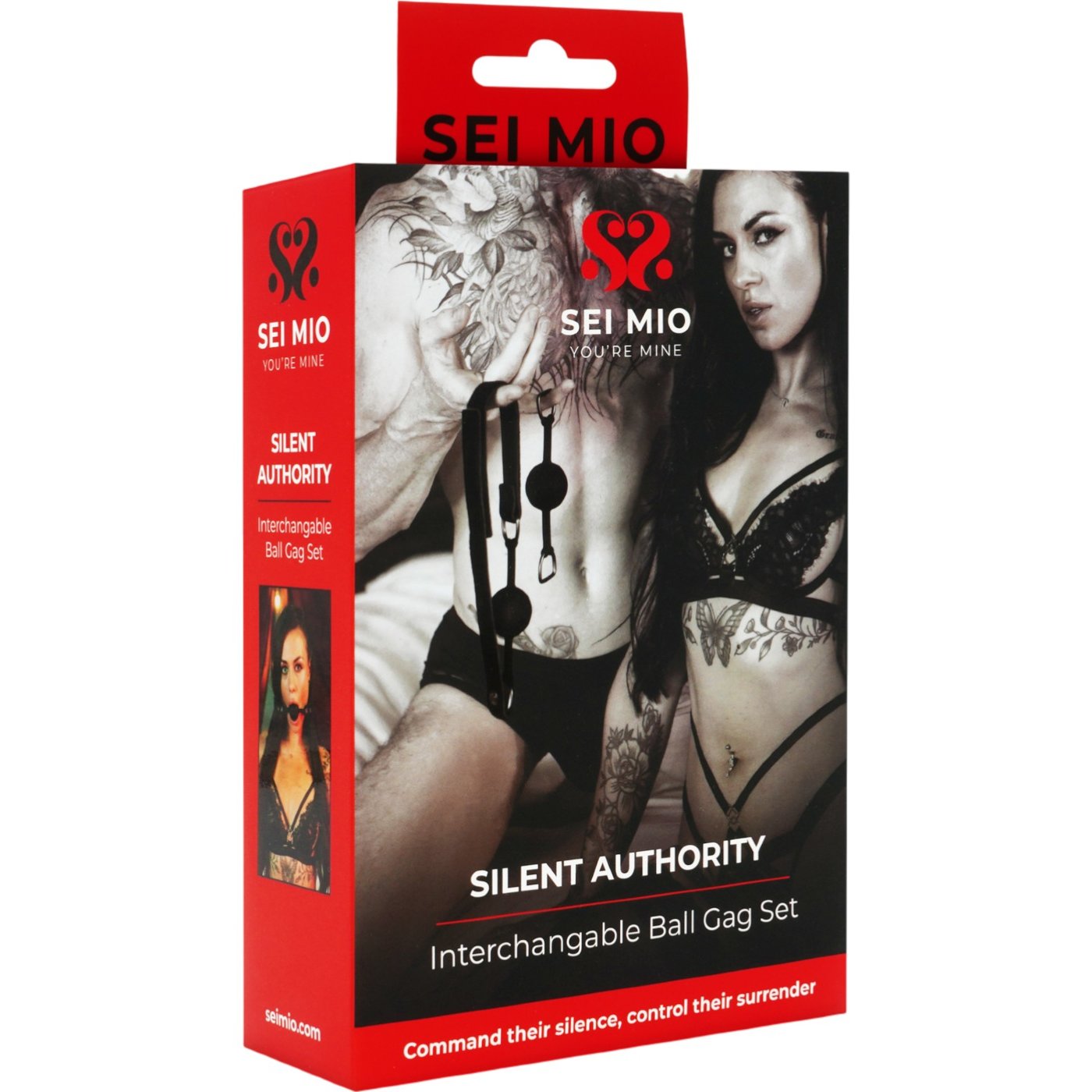 Sei Mio Silent Authority Interchangeable Ball Gag Set