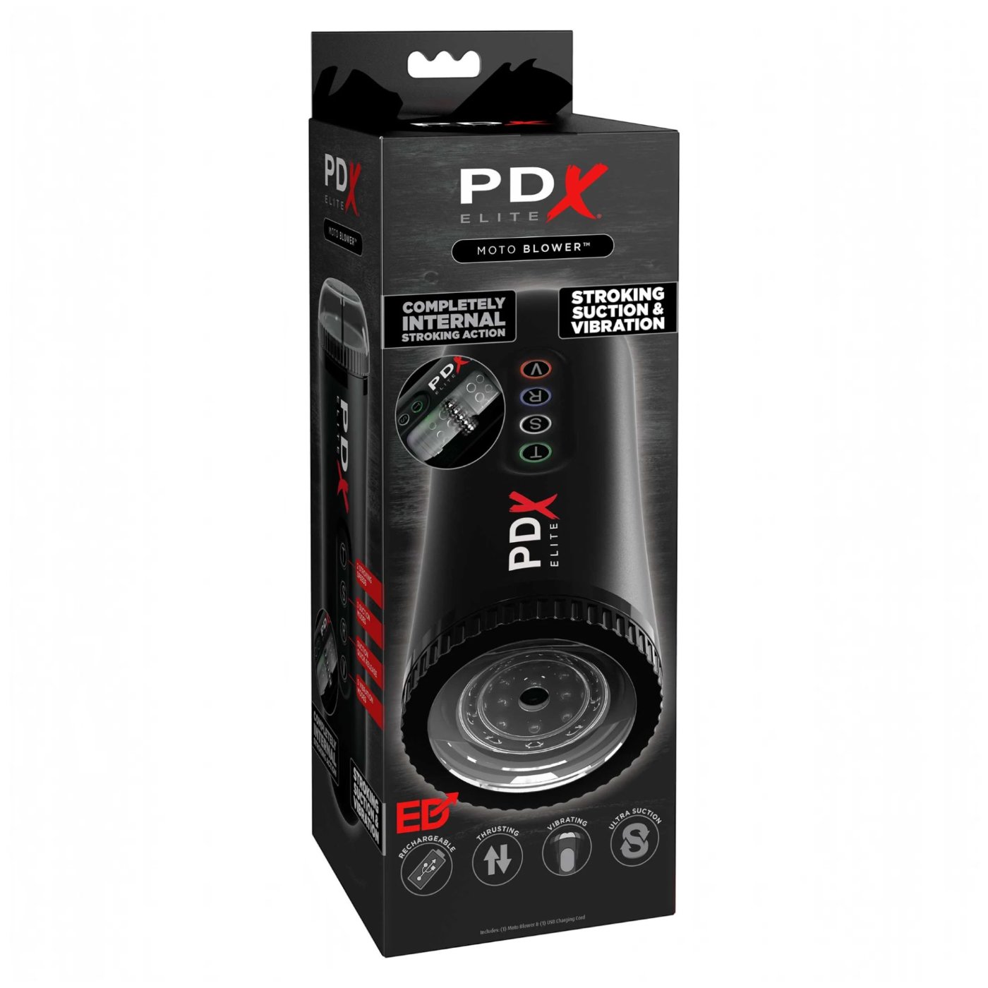 PDX Elite Moto Blower Automatic Blowjob Machine and Vibrating Male Masturbator
