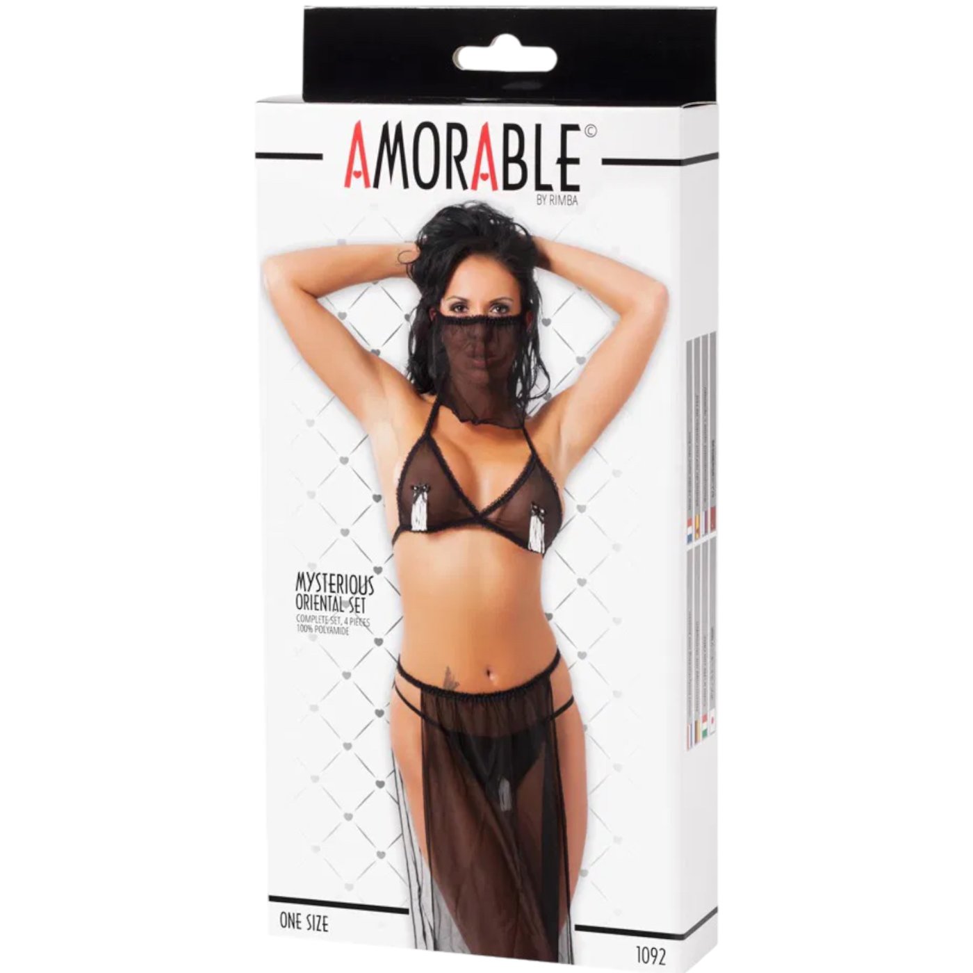 Rimba Belly Dancer 4-Piece Set Black