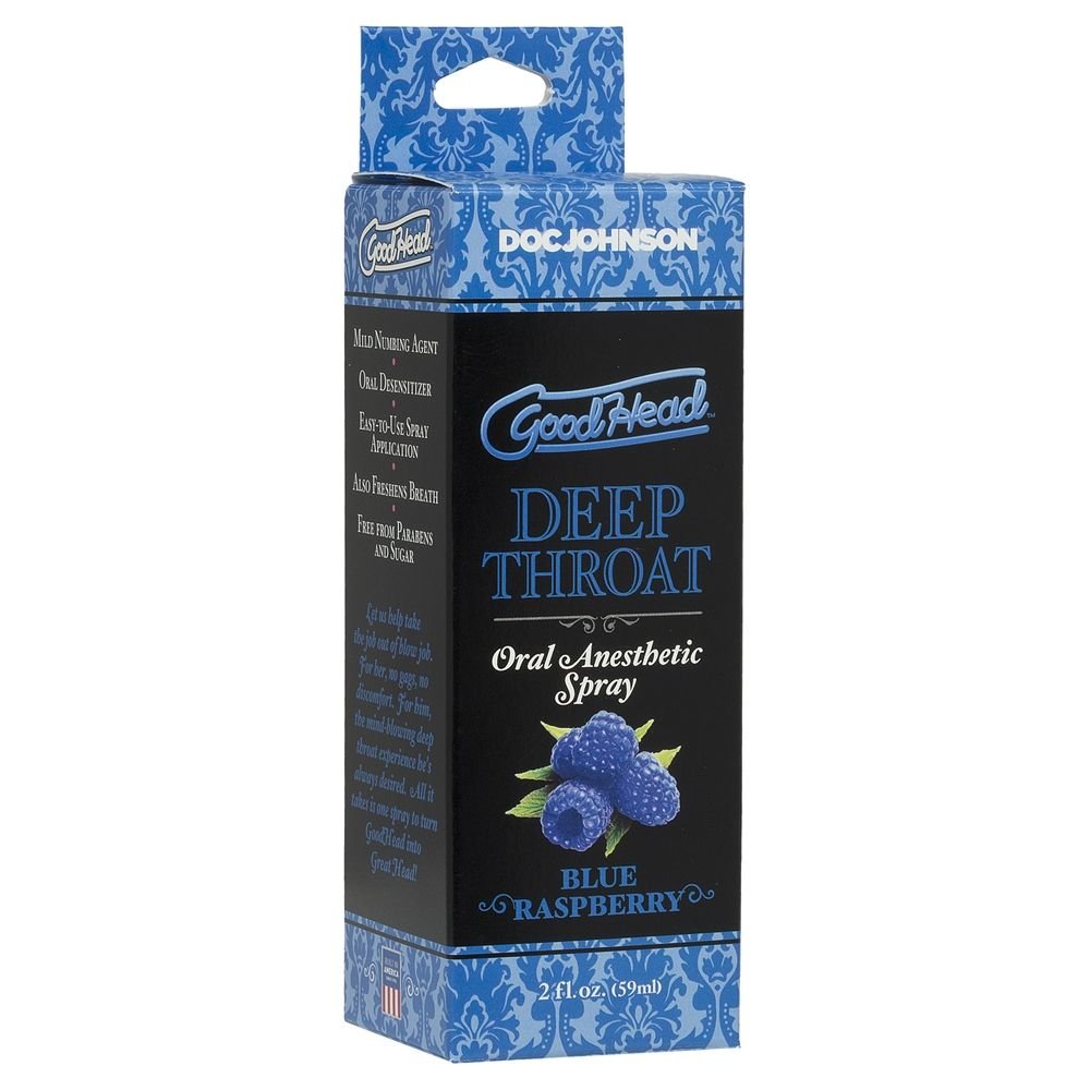 Goodhead Deep Throat Spray Blue Raspberry 59ml – Goodhead