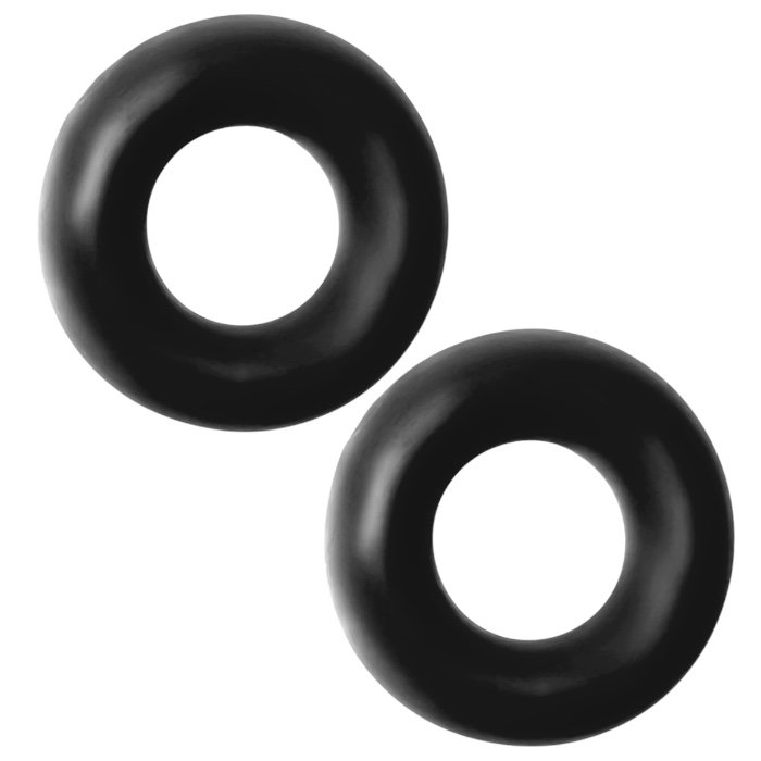 Hunkyjunk Stiffy 2-Pack Bulge Cockrings Tar Ice