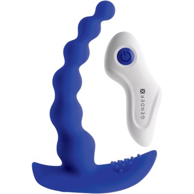 Gender X Beaded Remote Control Pleasure Vibrating Anal Beads