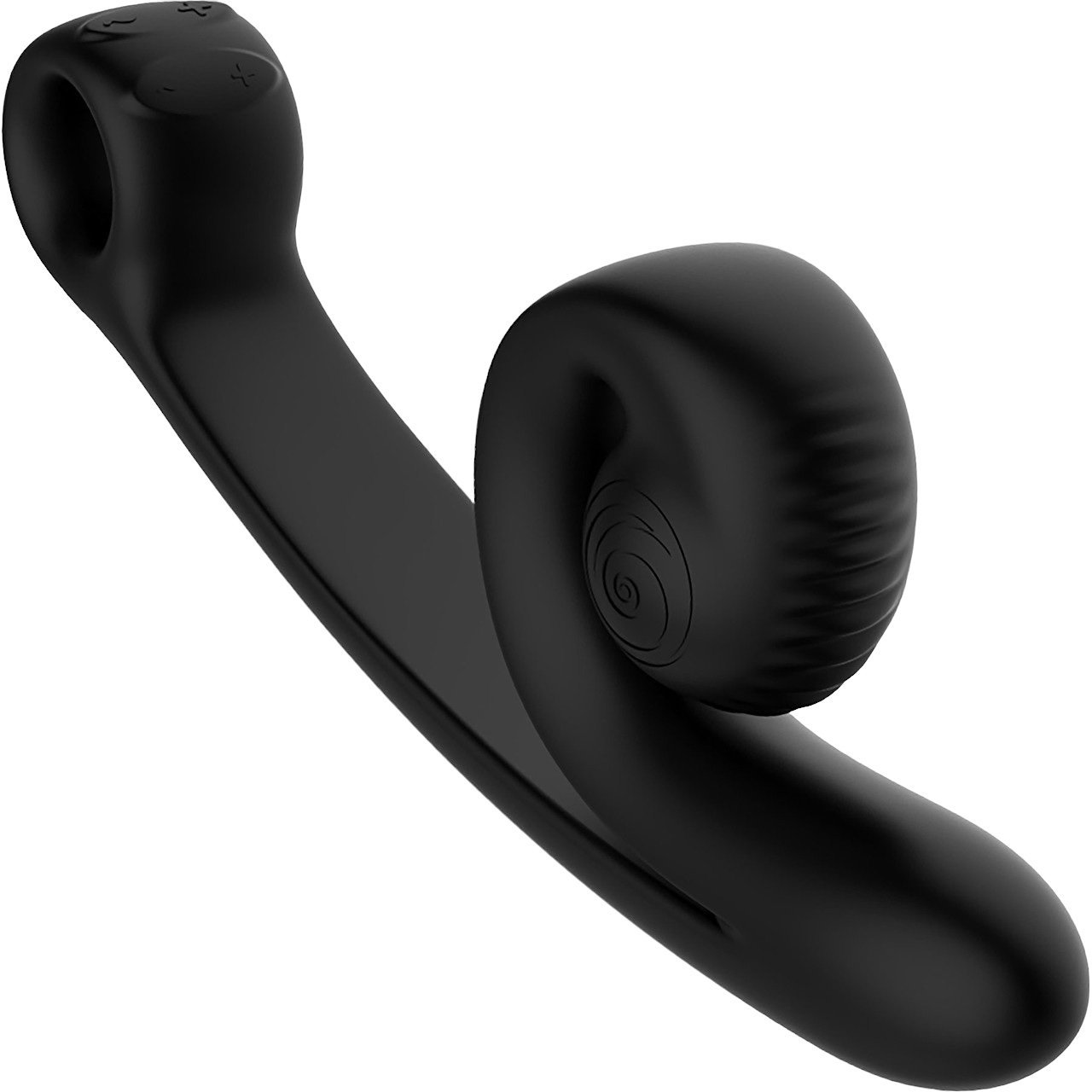 Snail Vibe Curve Rechargeable Powerful Dual Vibrator Black
