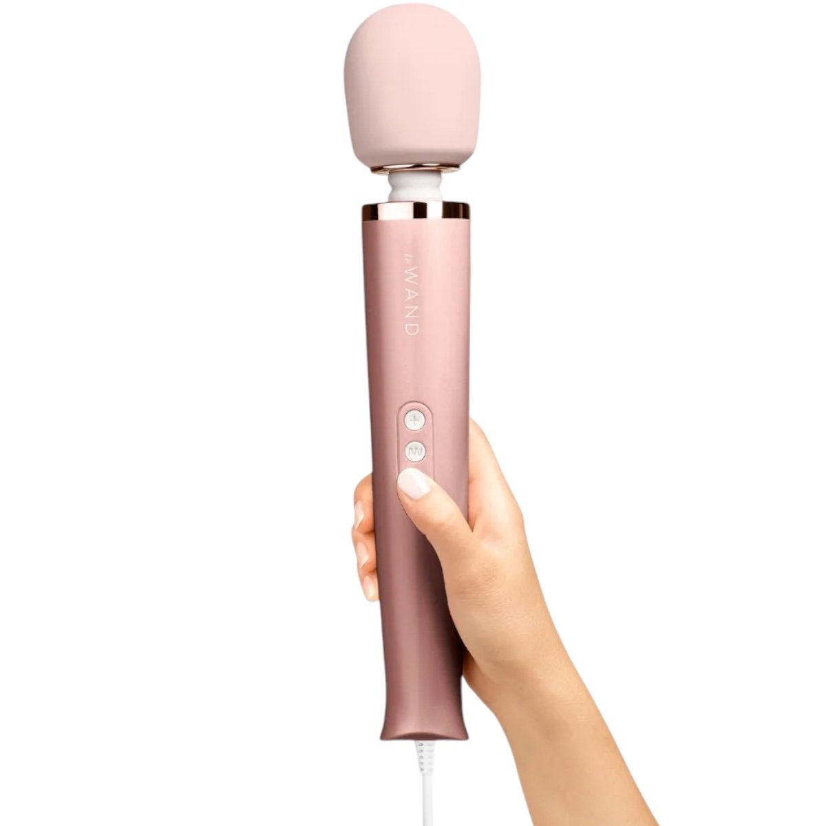 Le Wand Plug-In Massage Wand Vibrator Rose Gold