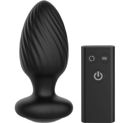 Nexus Tornado XL Remote Control Rotating and Vibrating Butt Plug 3.8 Inch