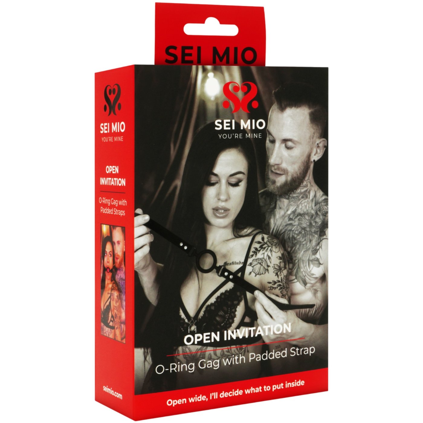 Sei Mio Open Invitation O-Ring Gag with Padded Strap