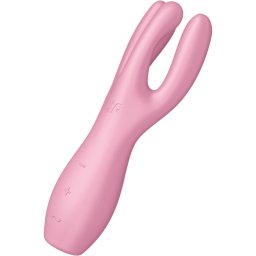 Satisfyer Threesome 3 Rechargeable Clitoral Stimulator (Pink)