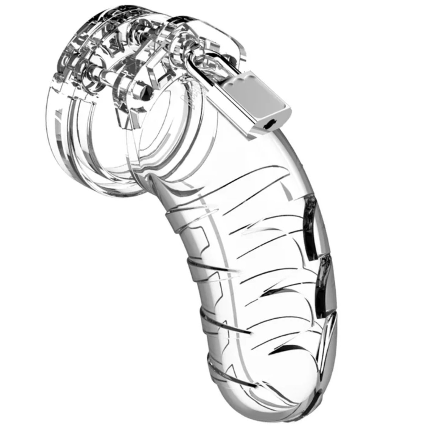 Man Cage Model 04 Transparent Chastity Cage 4.5 Inch