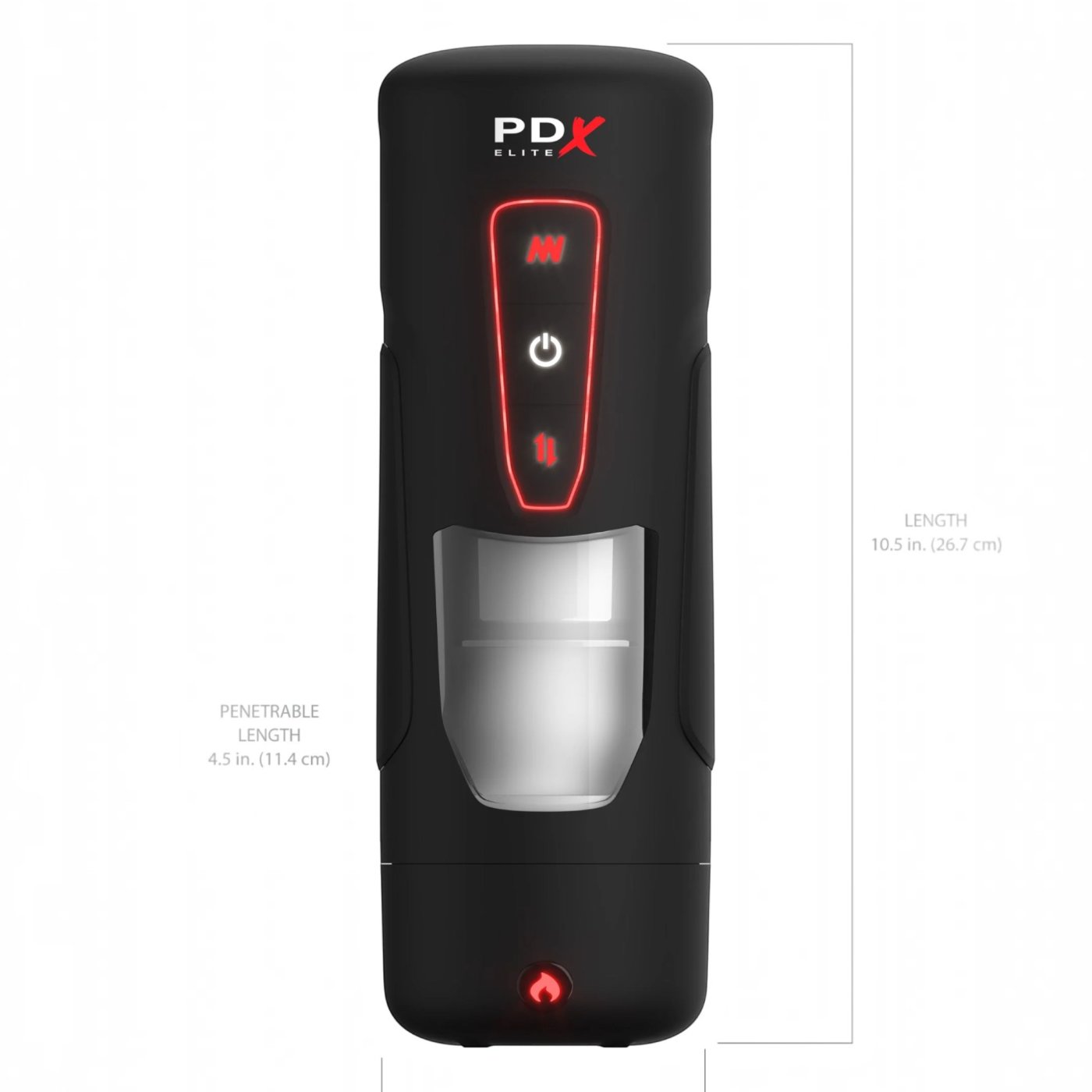 PDX Elite Milk Me Hotter Automatic Male Masturbator with Heat and Vibration
