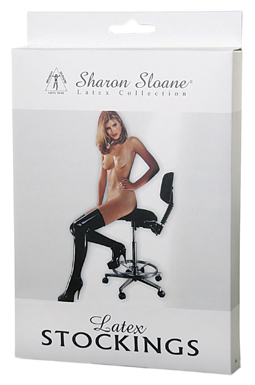 Sharon Sloane Latex Stockings Black Medium Sharon Sloane Latex Stockings Black Medium