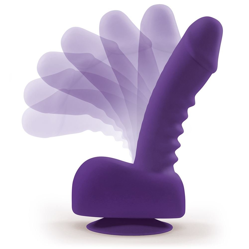 UPRIZE Remote Control Erecting Realistic Dildo Vibrator Purple 6 Inch