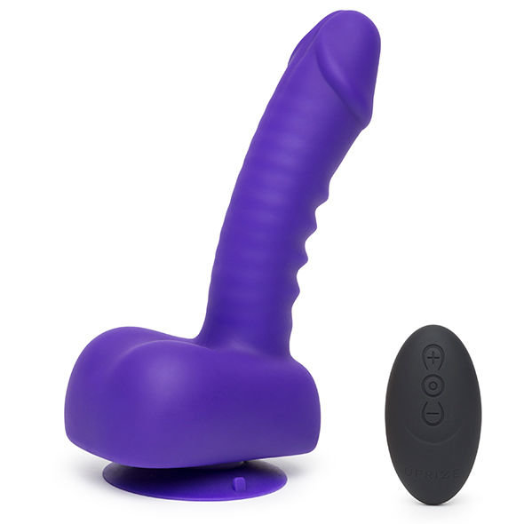 UPRIZE Remote Control Erecting Realistic Dildo Vibrator Purple 6 Inch