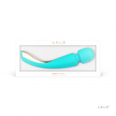 LELO Smart Wand 2 Large Rechargeable Vibrator Aqua