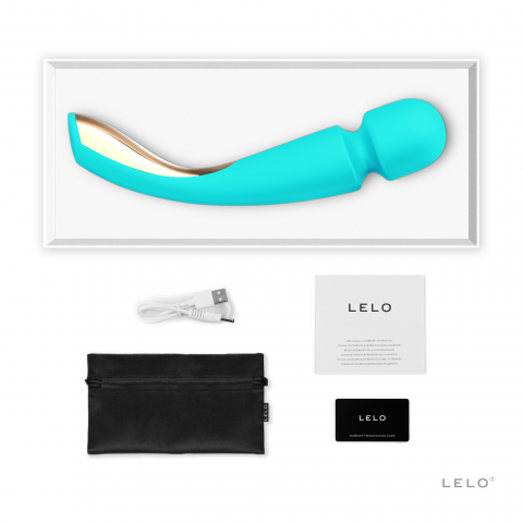 LELO Smart Wand 2 Large Rechargeable Vibrator Aqua