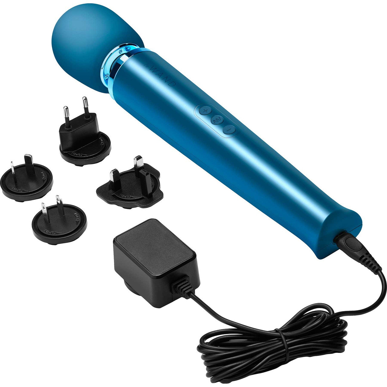 Le Wand Rechargeable Massage Wand Vibrator Pacific Blue