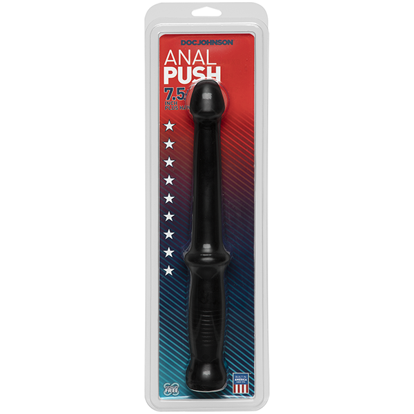 Doc Johnson Anal Push Probe Black 7.5 Inch