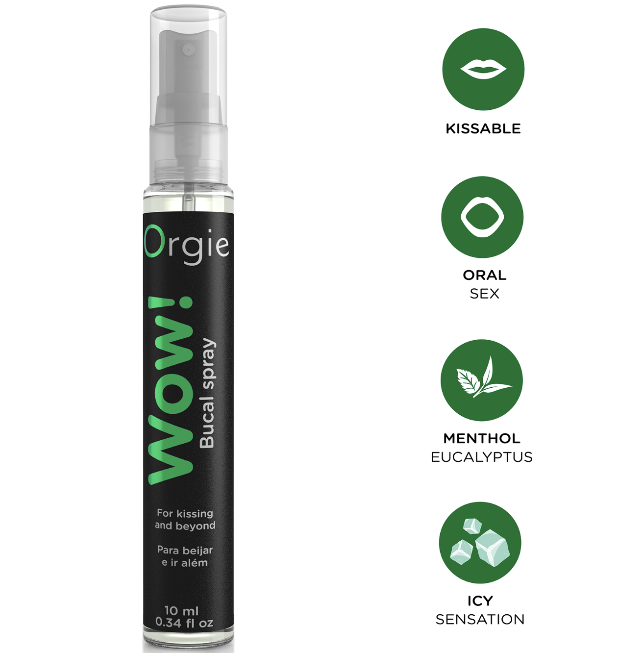 Orgie Wow! Bucal Spray for Kissing and Oral Sex 10ml