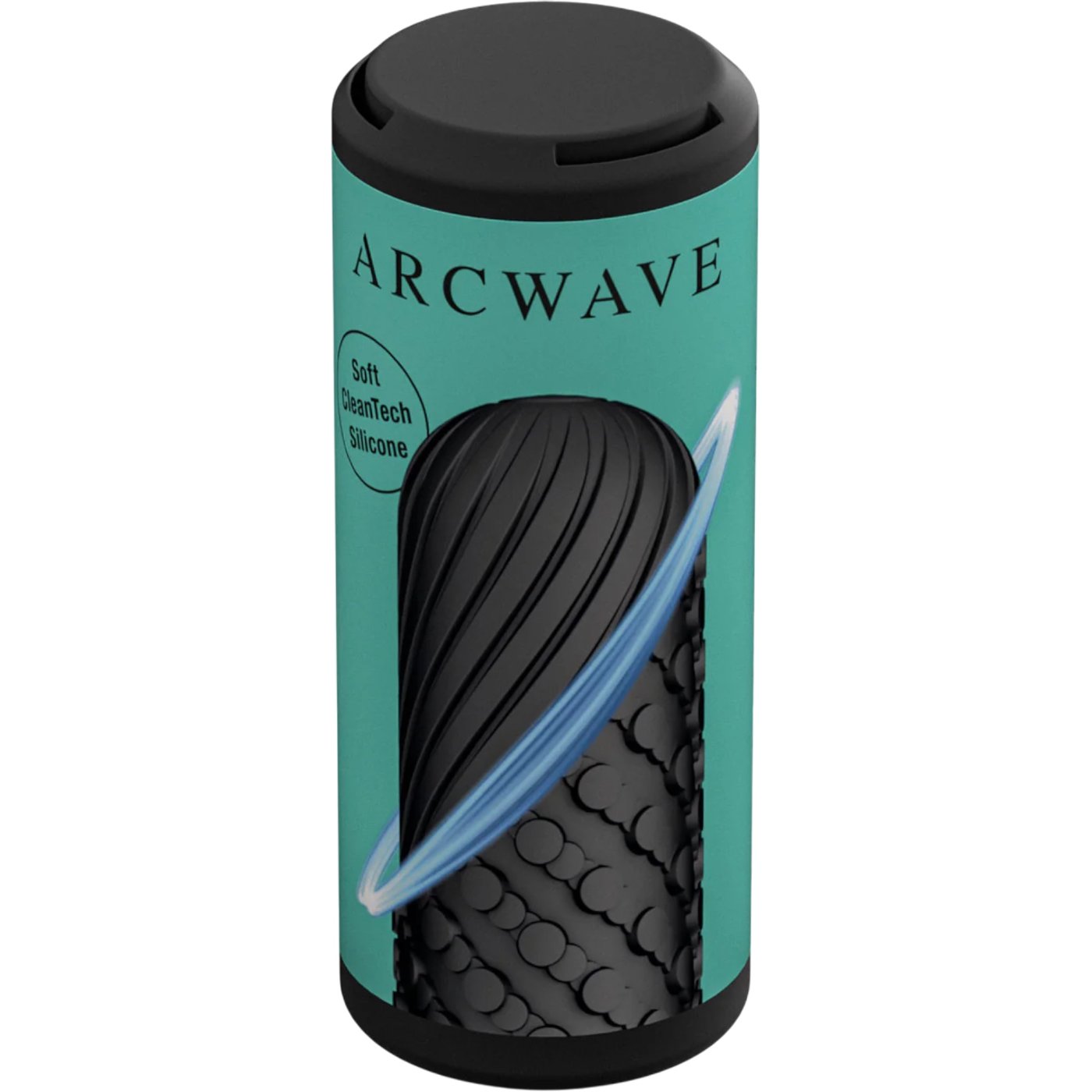 Arcwave Ghost Silicone Reusable Reversible Textured Male Stroker Black