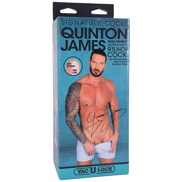Signature Cocks Quinton James Ultraskyn Cock with Suction Cup 9.5 Inch