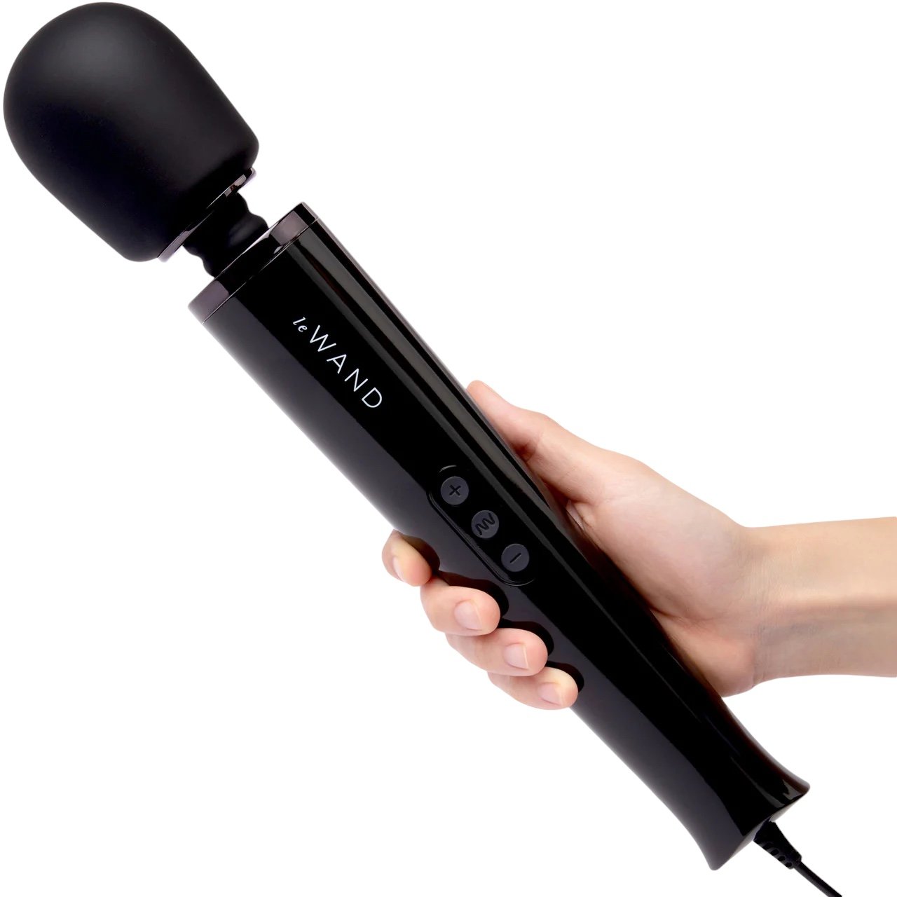 Le Wand Plug-In Massage Wand Vibrator Black