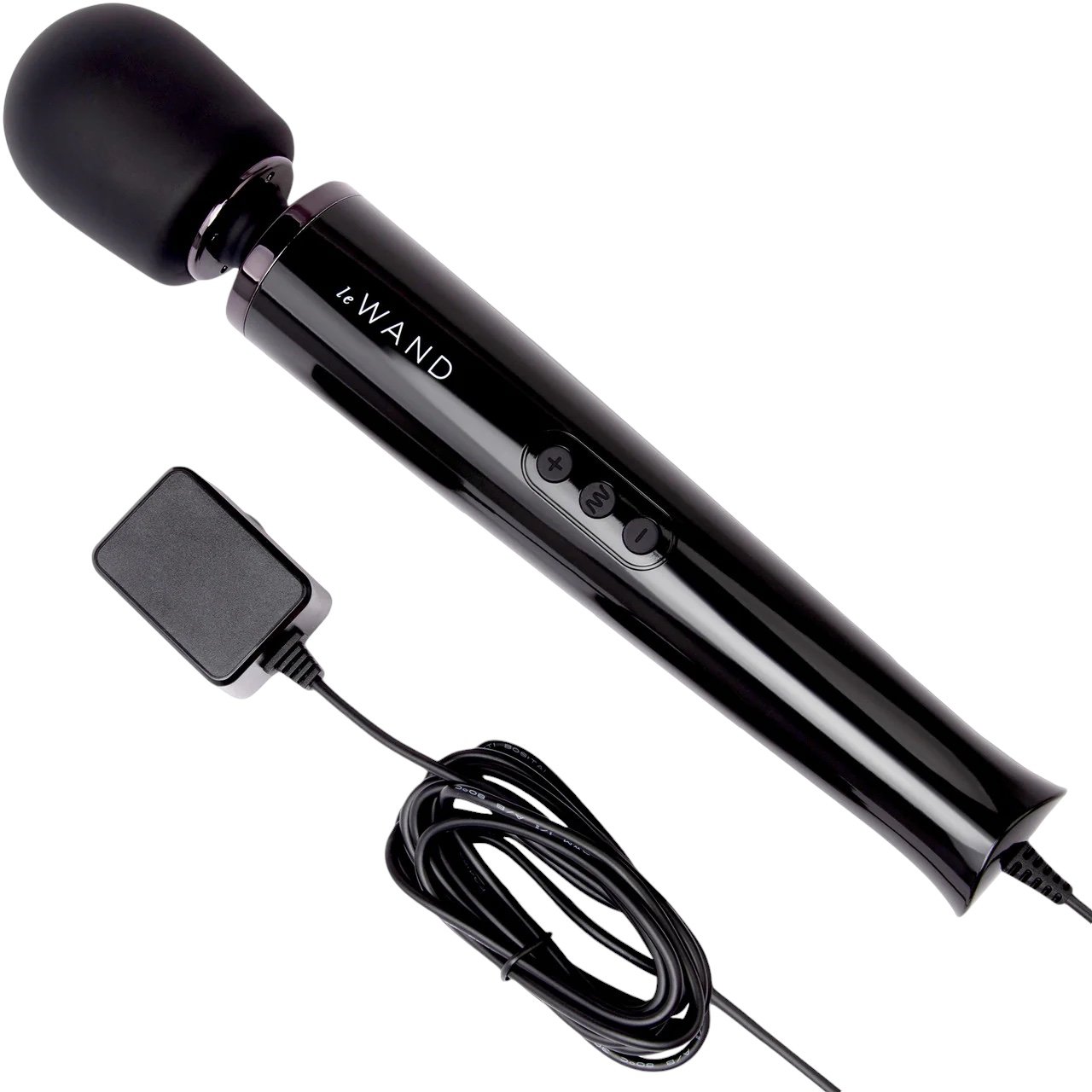 Le Wand Plug-In Massage Wand Vibrator Black