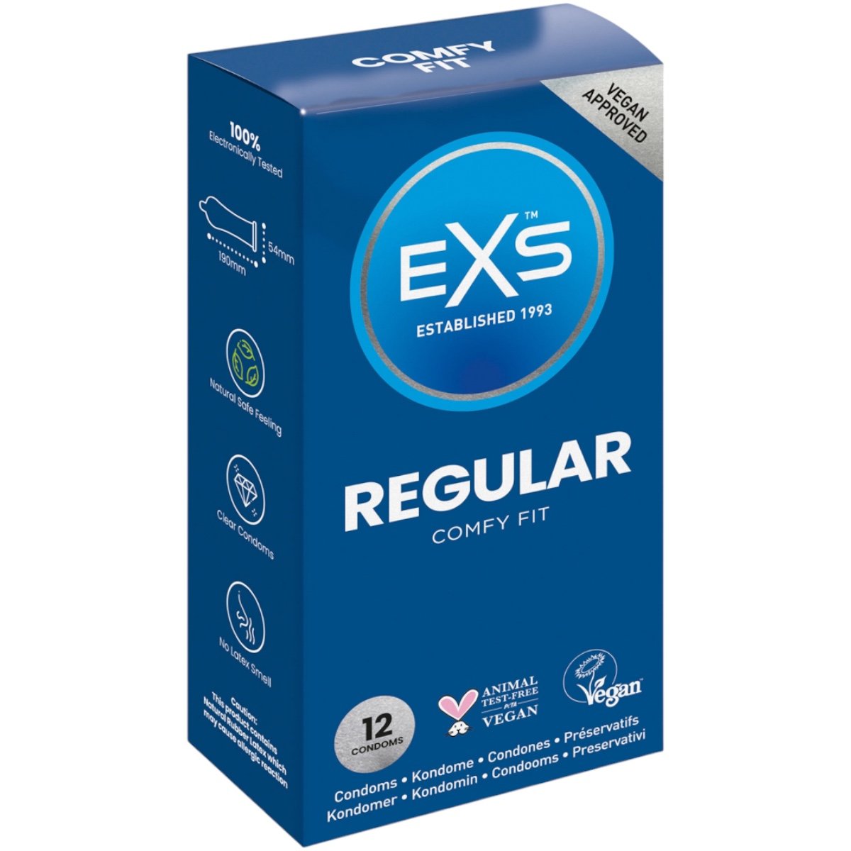 EXS Regular Latex Condoms 12 Pack