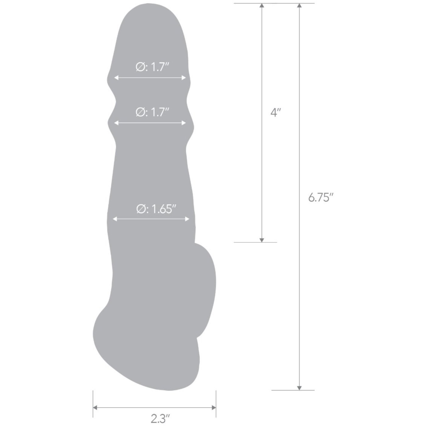 Blue Line 6.75-Inch Girthy Penis Sleeve Extension