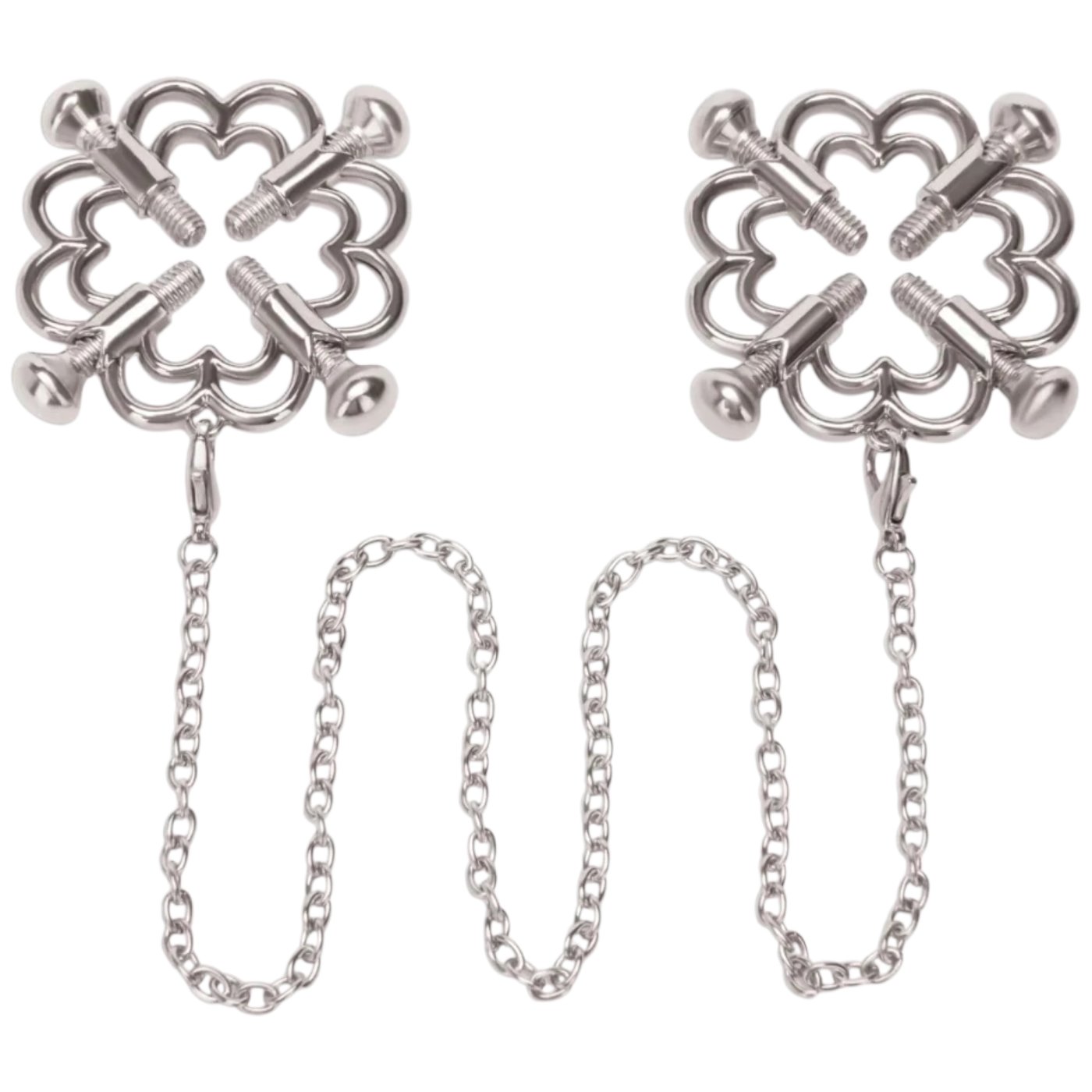 Me You Us Flower Design Nipple Clamps