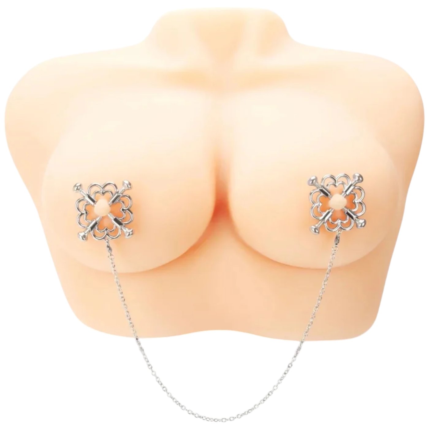 Me You Us Flower Design Nipple Clamps