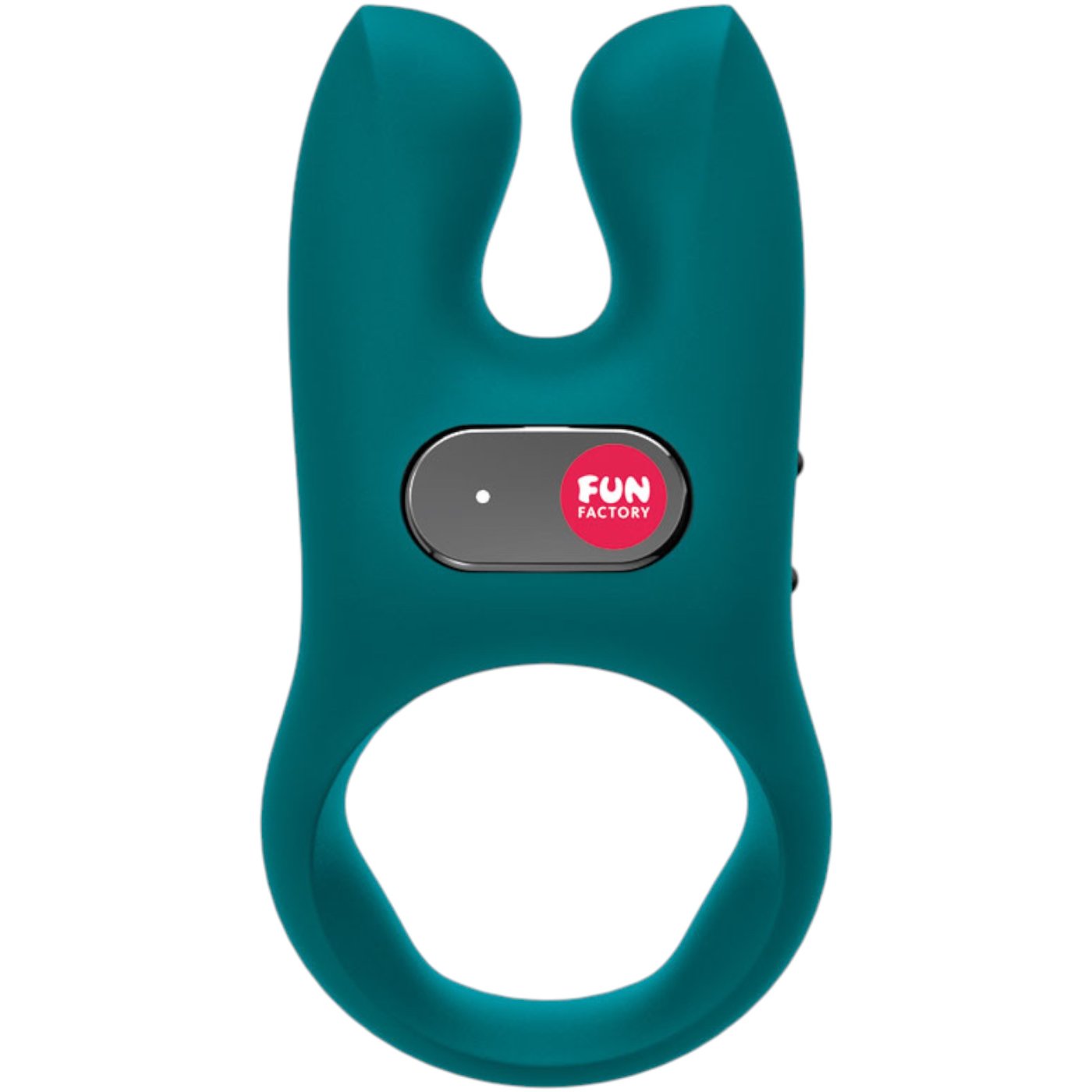 Fun Factory NOS Vibrating Silicone Cock Ring for Couples Deep Sea Blue