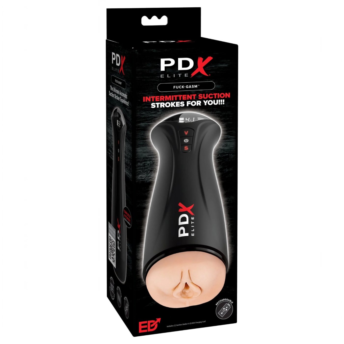 PDX Elite Fuck-Gasm Automatic Male Masturbator with Suction and Vibration
