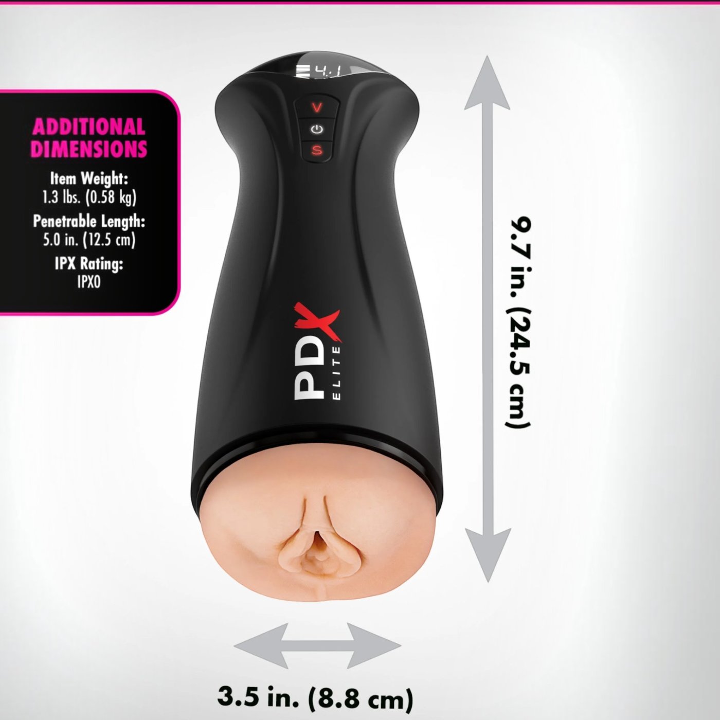 PDX Elite Fuck-Gasm Automatic Male Masturbator with Suction and Vibration