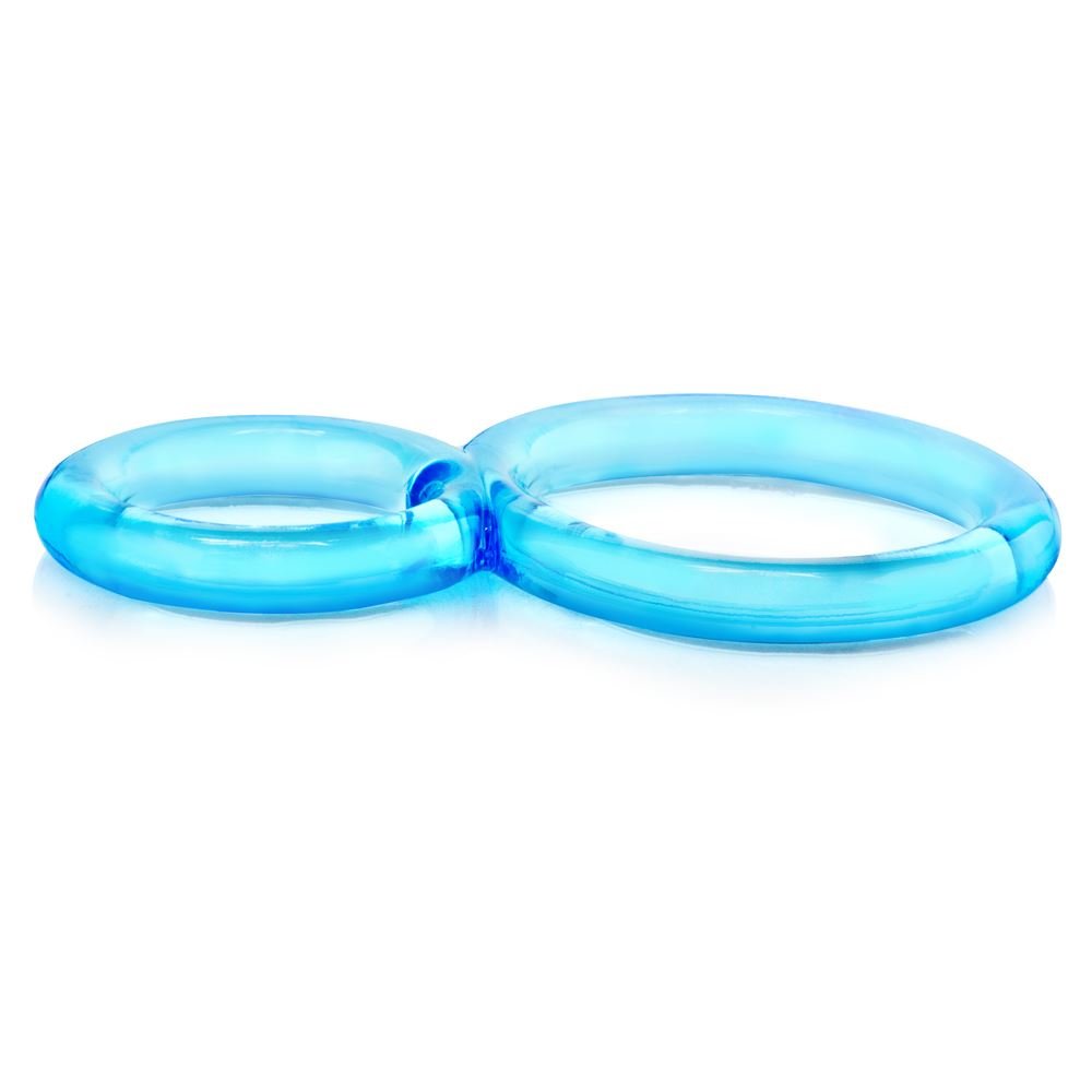 Screaming O Ofinity Stretchy Silicone Cock and Ball Ring Blue