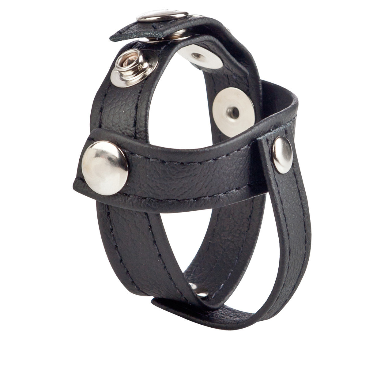 COLT Leather H-Piece Divider Cock &amp; Balls Strap